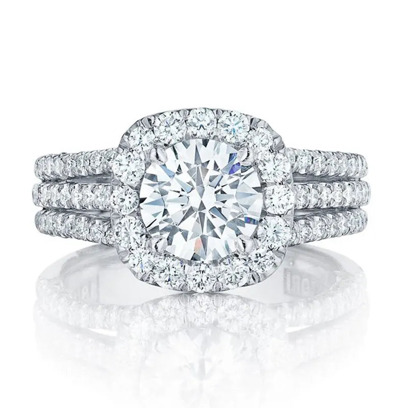 Cubic Zirconia Luxury Engagement Ring