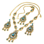 Blue Crystal Vintage Jewelry Set