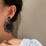 Hollow Net Pendants Dangle Earrings