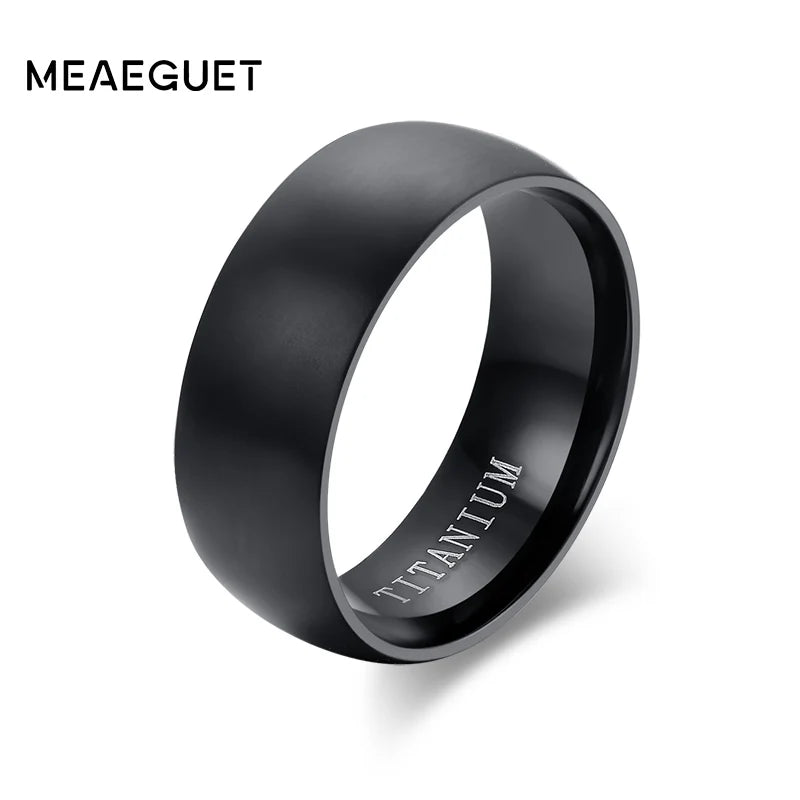 Matte Black Titanium Ring