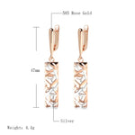 Ethnic Retro Square Drop Earrings