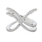 Zirconia Crystal Infinite Ring