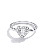 925 Sterling Silver Bright Love Ring