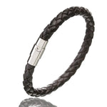 100% Genuine Braided Leather Bracelet