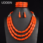 Elegant African Stone Jewelry Set