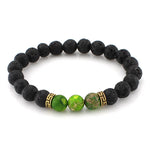 8mm Lava Stone Beads Bracelet