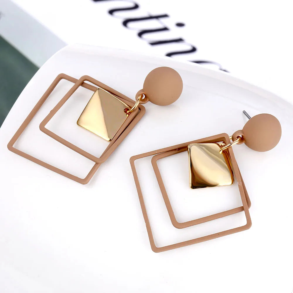 Fashion Statement Geometric Drop Earrings