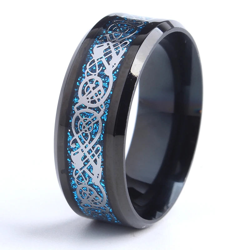 Black Dragon 316L Stainless Steel Ring