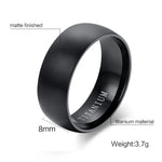 Matte Black Titanium Ring