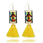 Ethnic Square Earrings