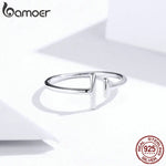 925 Sterling Silver Minimalist Open Adjustable Ring