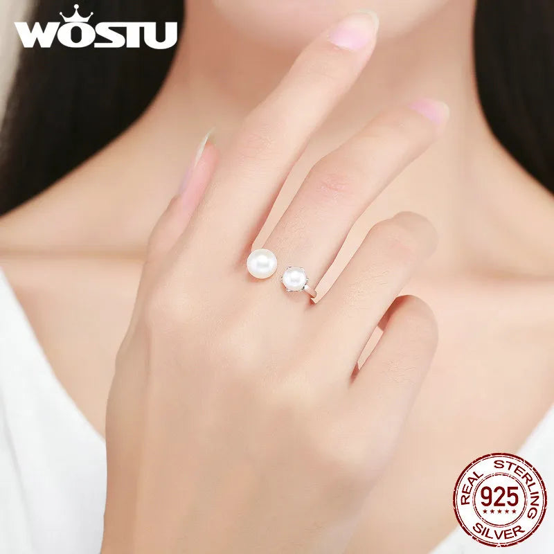 925 Sterling Silver & Freshwater Pearl Cultured Ring