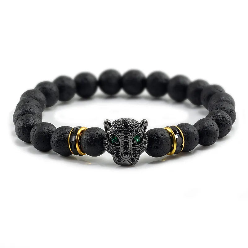 Black Lava Healing Stone Bracelet