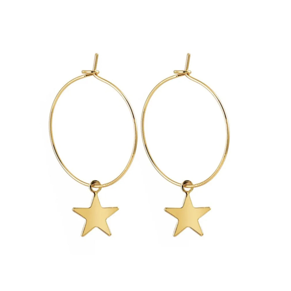 Simple Gold Earrings