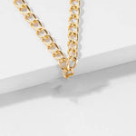 Chunky Thick Lock Chain Necklace