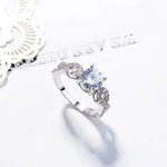 Fashion AAA Rhinestone Sterling Silver Ring