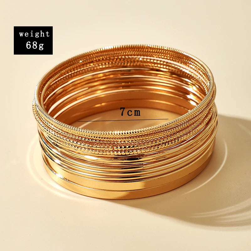 Punk Gold Color Bracelets