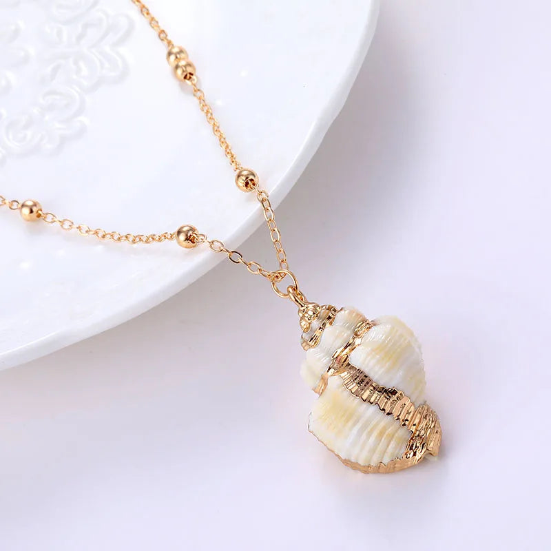 Bohemian Conch Shell Necklace