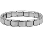 Simple Trendy 9 mm Wide Stainless Steel Bracelet