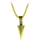 Retro Punk Arrow Pendant Necklace