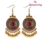 Geometric Tassels Dangle Earring