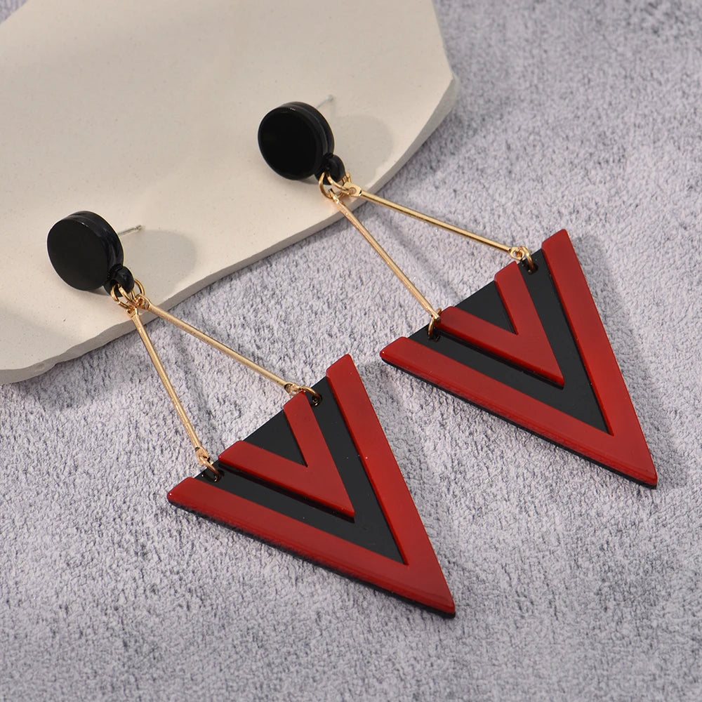 Triangle Drop Earrings