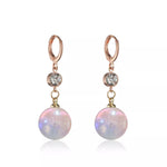 Rhinestone Pearl Stud Earrings