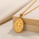 VIntage Cross Pendant Necklace