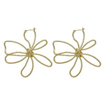 Metal Flower Earrings