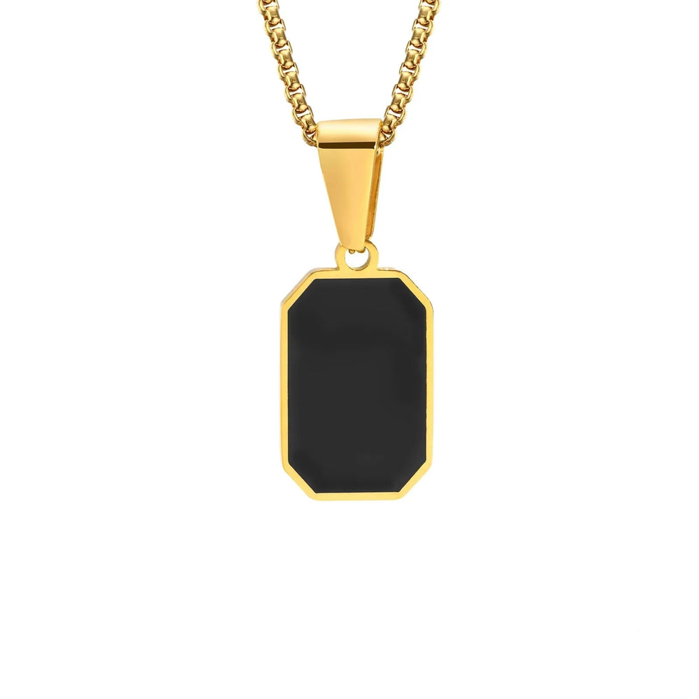 Geometric Square Necklace