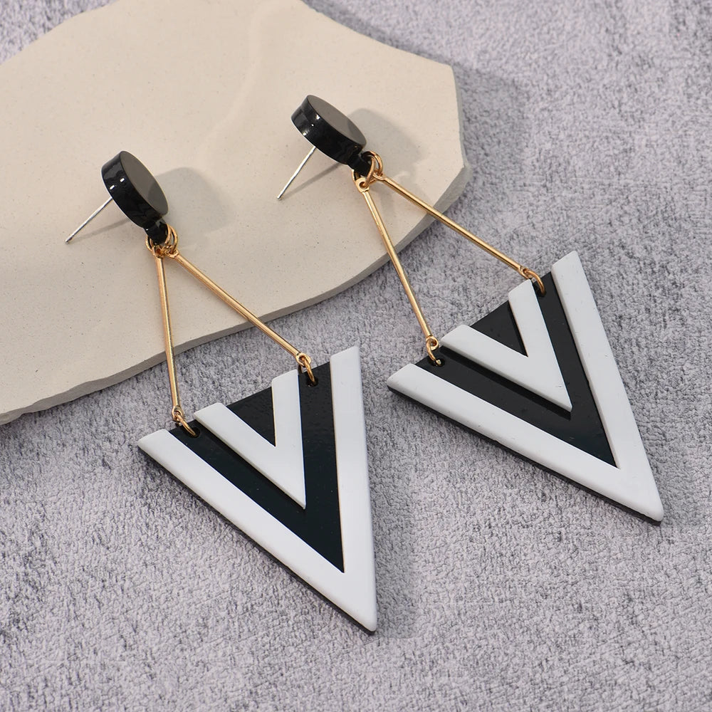 Triangle Drop Earrings