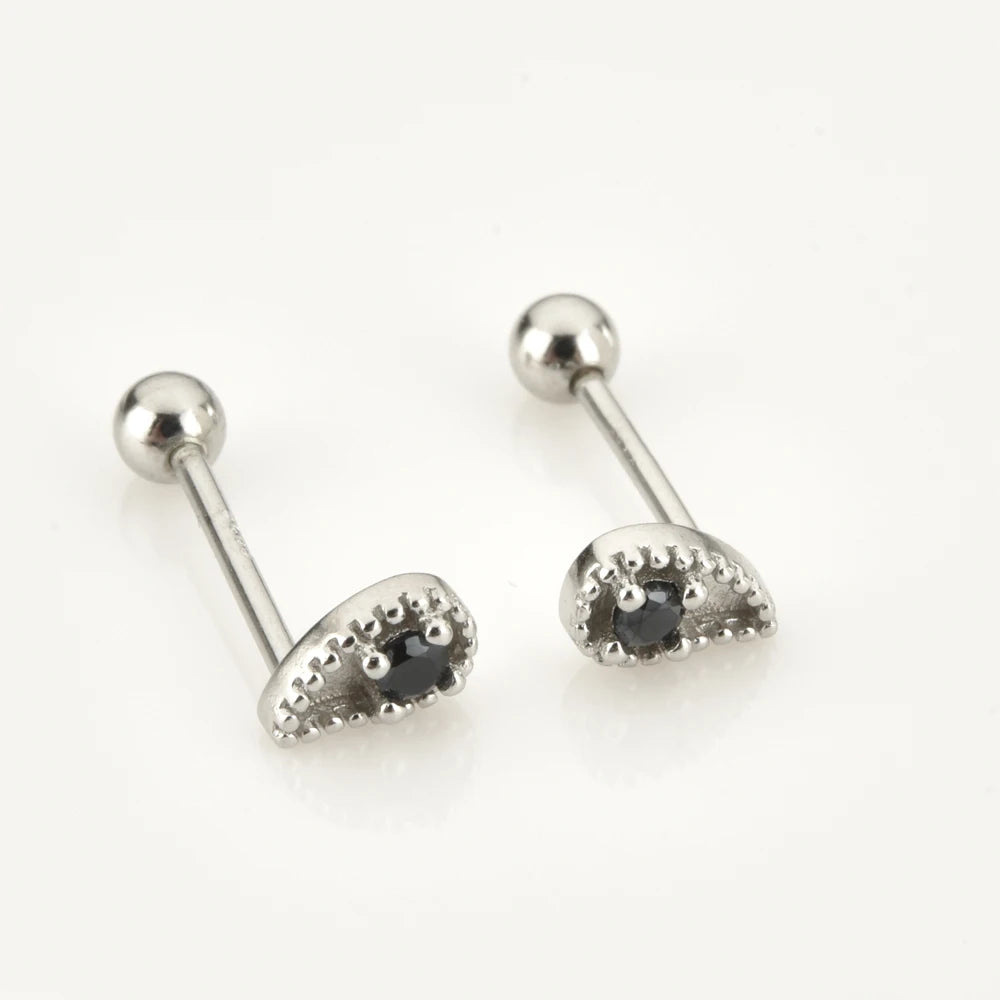 925 Sterling Silver Droplets Stud Earrings