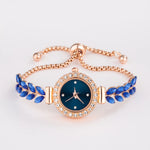 Simple Women's Feather Bracelet Watch