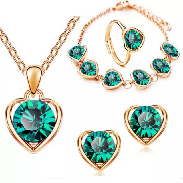 4 Pcs/Set Luxury Classic Jewelry Set