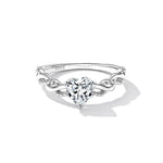 Luxury Geniune 925 Sterling Silver Wedding Engagement Ring