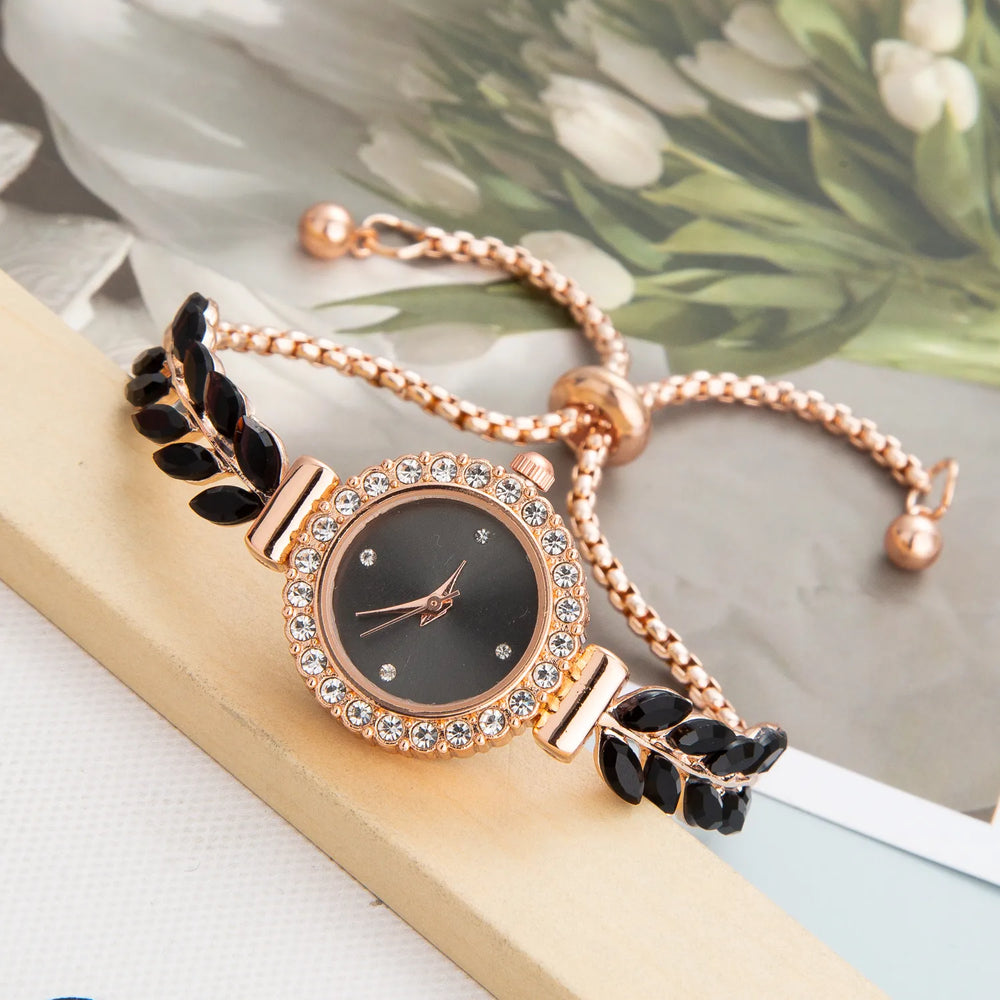 Simple Women's Feather Bracelet Watch