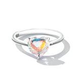 Genuine 925 Sterling Silver Sparkling Heart Ring