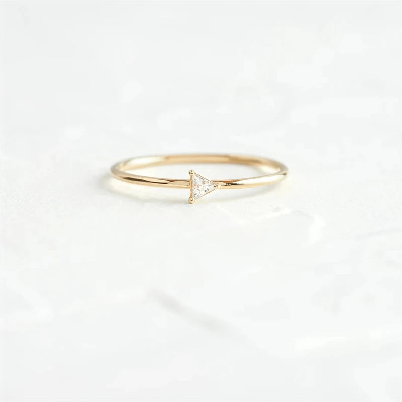 Thin Bohemia Zircon Ring