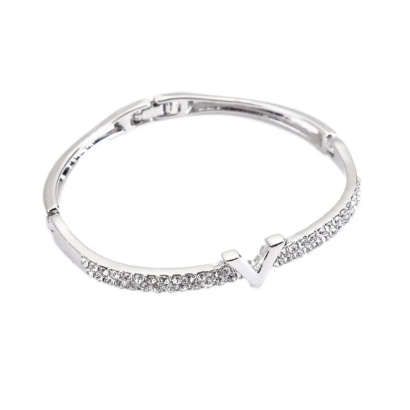 Zircon Rhinestone Bangle