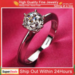 Never Fade White Gold Zircon Ring