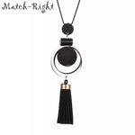 Casual Tassel Pendant Necklace