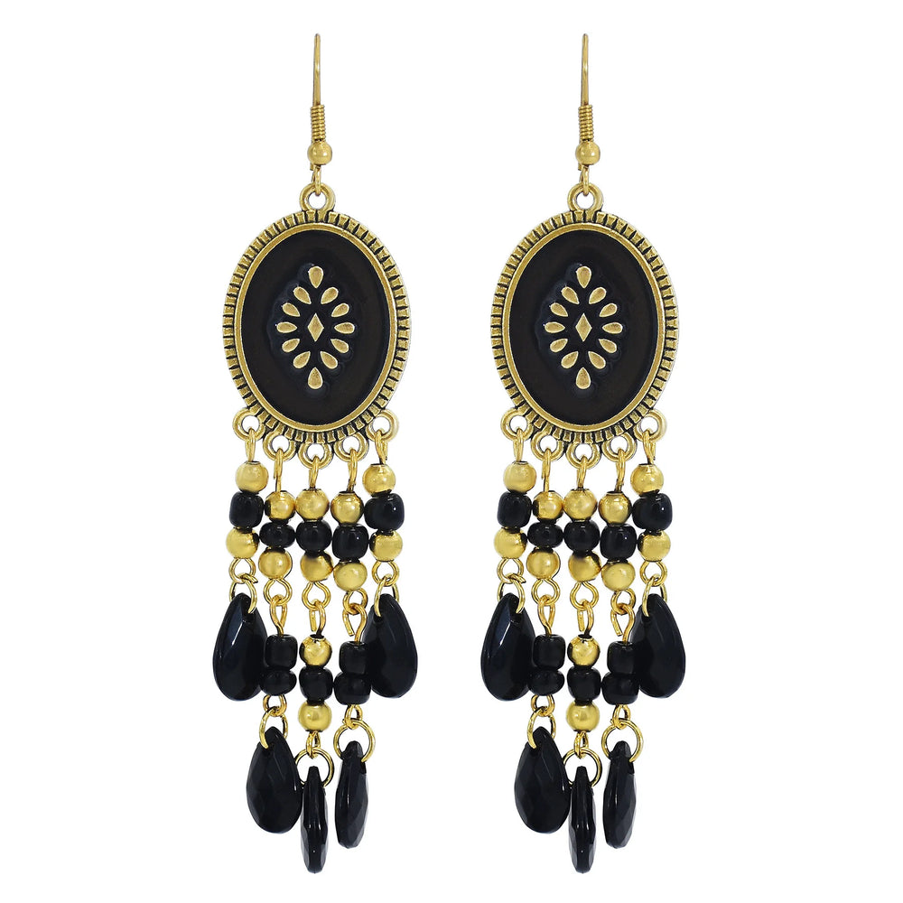 Bohemian Ethnic Fringed Tassel Earrings