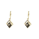 Black Rhombus Pendants Earrings