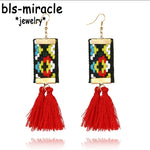 Ethnic Square Earrings