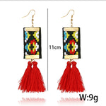 Ethnic Square Earrings